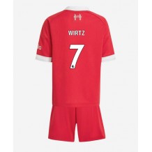 Liverpool Florian Wirtz #7 Hemmatröja Barn 2025-26 Kortärmad (+ Korta byxor)